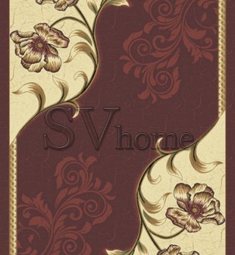Синтетичний килим Virizka  8913B BORDO - высокое качество по лучшей цене в Украине.