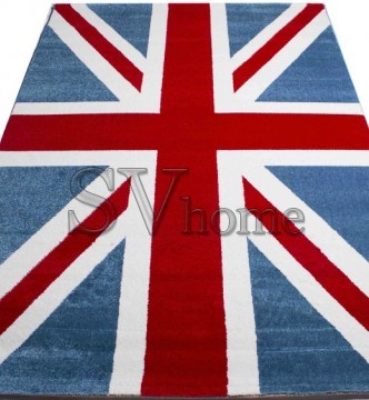 Синтетичний килим Texas 8814A red-blue - высокое качество по лучшей цене в Украине.