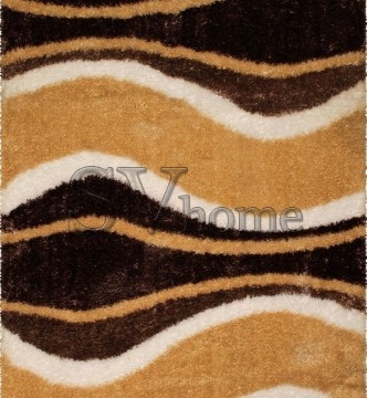 Високоворсна килимова доріжка 3D Shaggy 051 l.beige - высокое качество по лучшей цене в Украине.