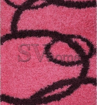 Высоковорсная ковровая дорожка Shaggy Gold 8018 pink - высокое качество по лучшей цене в Украине.