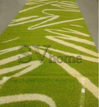 Высоковорсная ковровая дорожка Shaggy 0791 зеленый - высокое качество по лучшей цене в Украине.