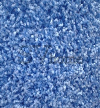 Високоворсна килимова доріжка Shaggy Mono 0720 синій - высокое качество по лучшей цене в Украине.