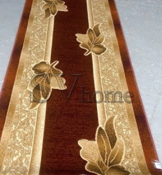 Синтетическая ковровая дорожка Liliya 0557 бордо - высокое качество по лучшей цене в Украине.