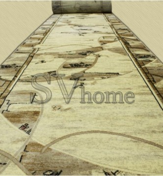 Синтетична килимова доріжка Selena / Lotos 554-100 beige - высокое качество по лучшей цене в Украине.