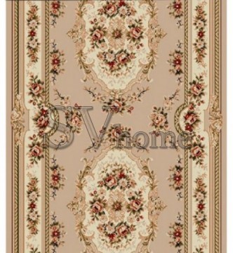 Синтетична килимова доріжка Selena / Lotos 575-110 beige - высокое качество по лучшей цене в Украине.