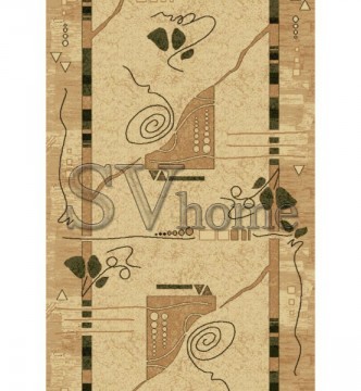 Синтетична килимова доріжка Selena / Lotos 572-100 beige - высокое качество по лучшей цене в Украине.