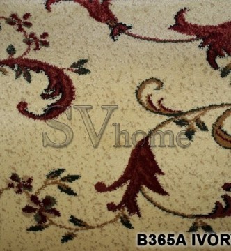 Синтетическая ковровая дорожка Super Elmas B365A ivory-d.red - высокое качество по лучшей цене в Украине.