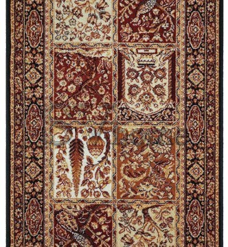 Шерстяная ковровая дорожка Isfahan Timor black - высокое качество по лучшей цене в Украине.