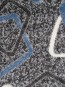 Синтетическая ковровая дорожка AQUA 02589A BLUE/L.GREY - высокое качество по лучшей цене в Украине - изображение 2.