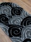 Высоковорсный ковер 3D Polyester B113 BLACK-GREY - высокое качество по лучшей цене в Украине - изображение 1.