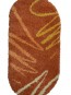 Високоворсний килим Shaggy 0791 terracotta - высокое качество по лучшей цене в Украине - изображение 1.