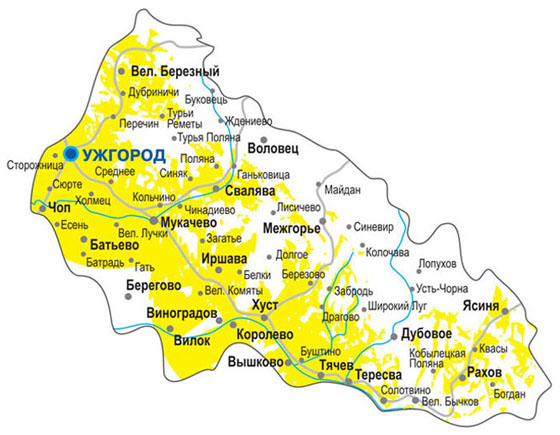 Закарпатская область украины на карте. Закарпатье на карте Украины. Карта ужгородской области Украины. Закарпатская область на карте.